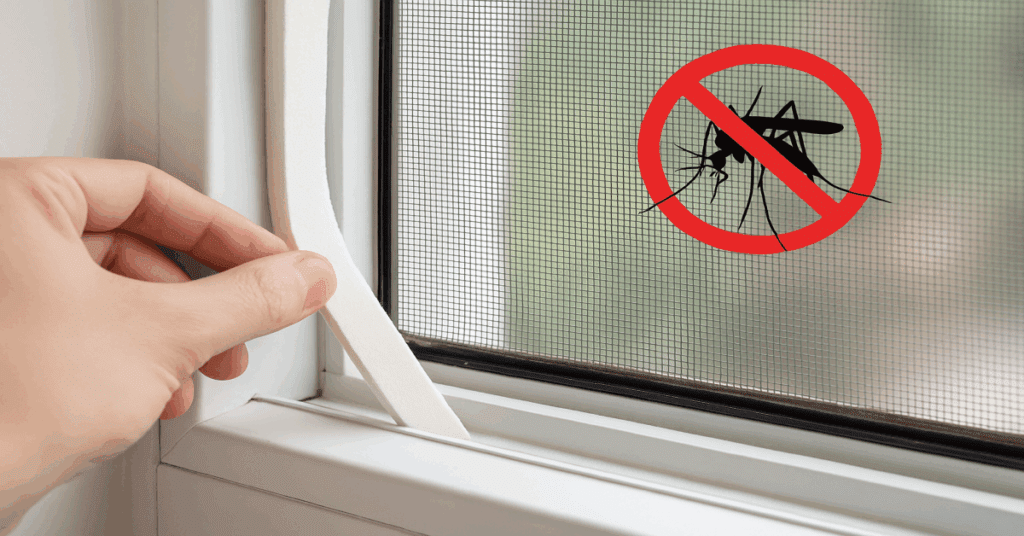 집에서 쉽게 따라하는 모기 잡는법, 모기 퇴치법4 : 창틀을 막아 모기를 못들어오게 해보세요