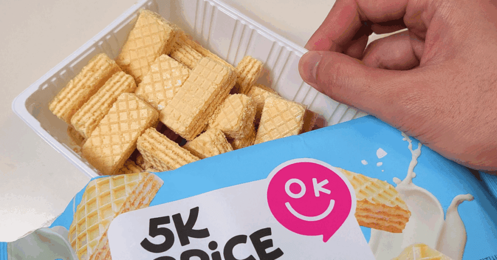 5K프라이스 미니웨하스 소금우유맛