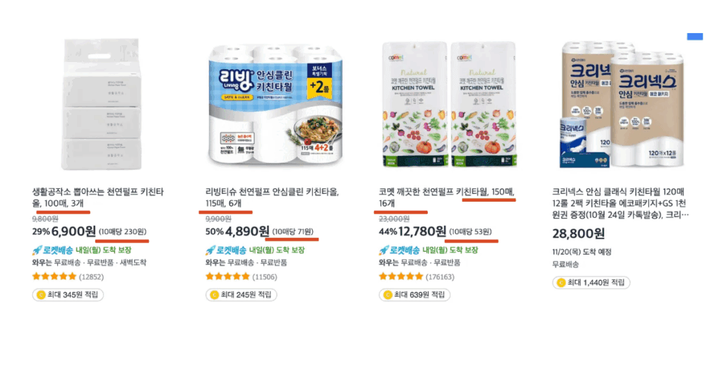 주방필수품 키친타올! 구매 전 이것만큼은 꼭 확인하세요! 1