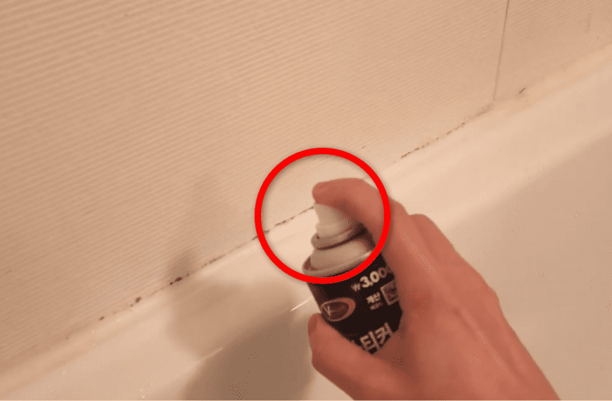 화장실 실리콘, 락스로도 안 되던 게 이거 하나면 눈에 띄게 깨끗해집니다. 욕실 청소 핵꿀팁 4