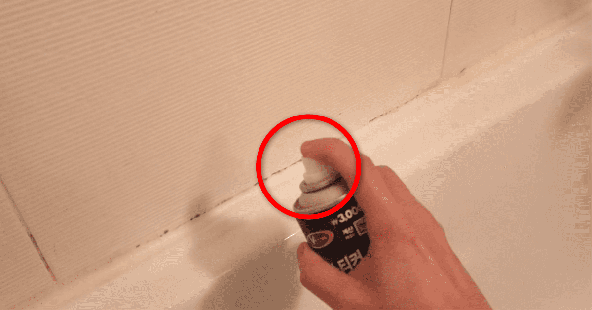 화장실 실리콘, 락스로도 안 되던 게 이거 하나면 눈에 띄게 깨끗해집니다. 욕실 청소 핵꿀팁 1