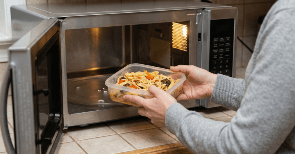 전자레인지 용기는 더더욱 신중해야 합니다.