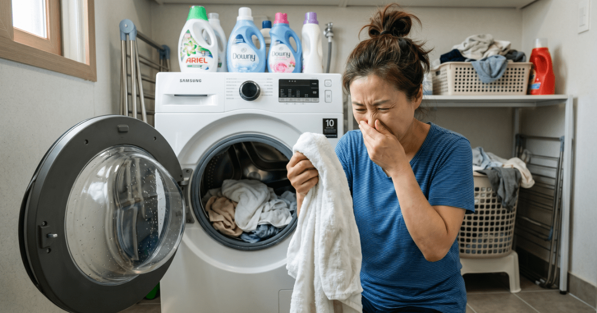 빨아도 빨아도 안 없어지는 수건 쉰내, '이것' 때문이었습니다! 1